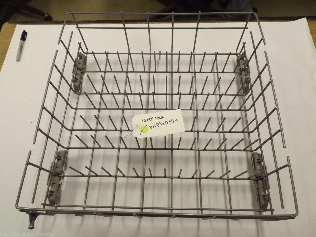 WHIRLPOOL DISHWASHER W10380384 LOWER RACK USED WHIRLPOOL DISHWASHER W10380384 LOWER RACK USED